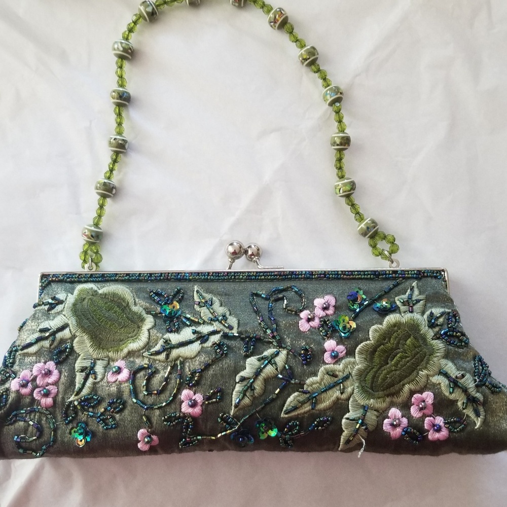 Embroidered Clutch Purse, NWOT